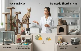 Cost of Caring for a Savannah Cat Versus a Domestic Cat